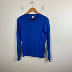 J Crew Scoopneck Royal Blue Long‎ Sleeve Lightweight Sweater Pullover Small